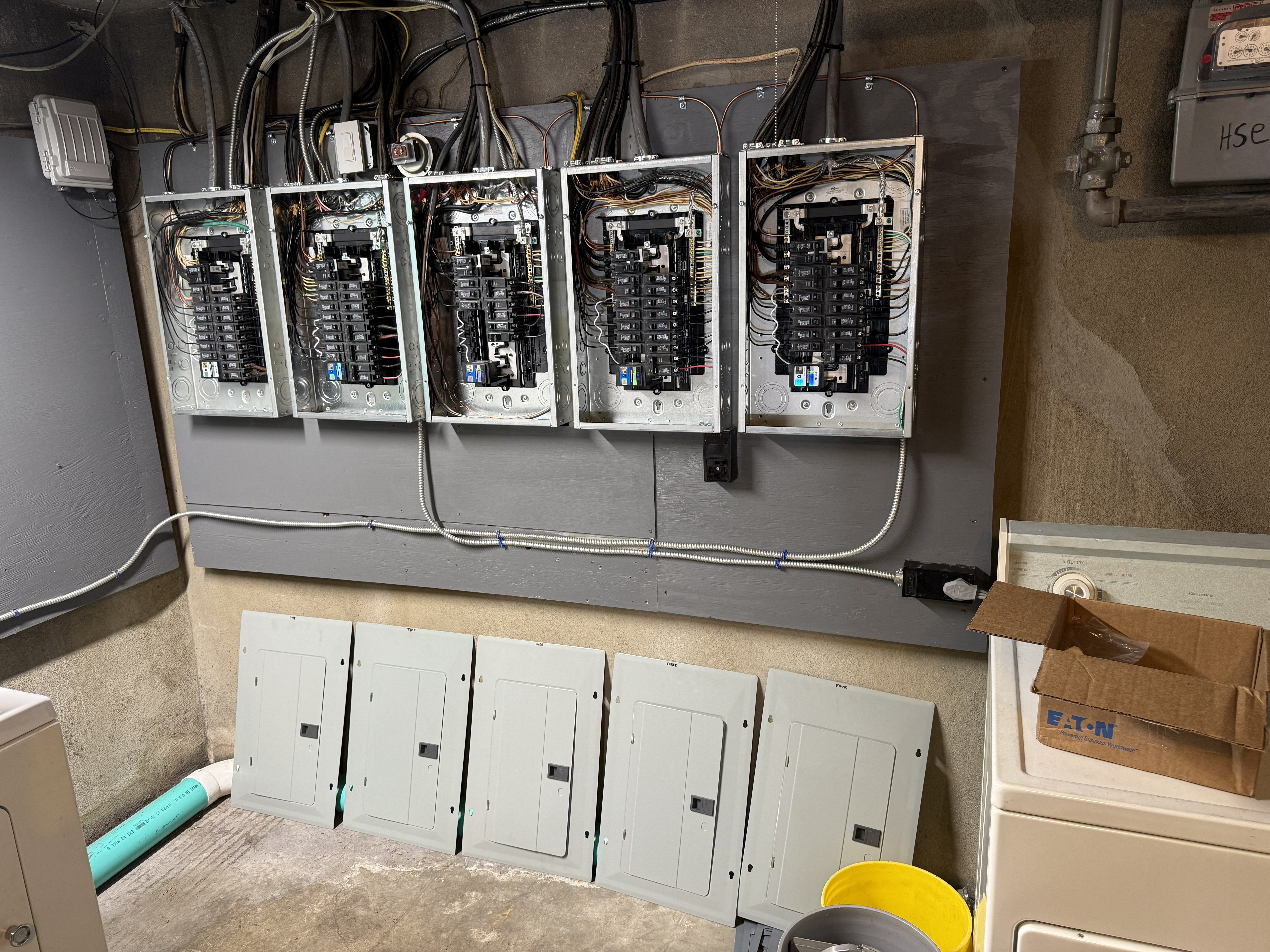 Panel upgrade in progress
